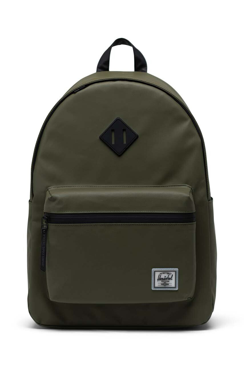 Herschel hátizsák Water Resistant Classic X-Large zöld nagy sima - Pepit.hu