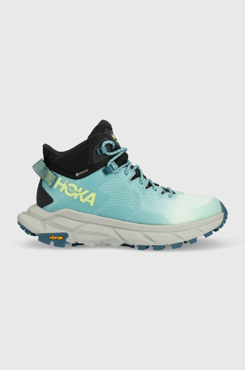 Hoka cipő Trail Code GTX türkiz női - Pepit.hu