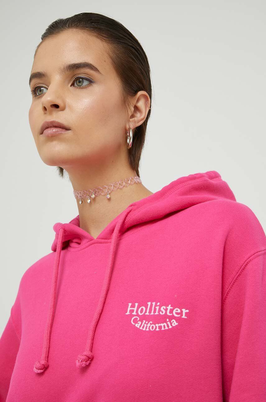 Hollister Co. felső rózsaszín női nyomott mintás kapucnis - Pepit.hu