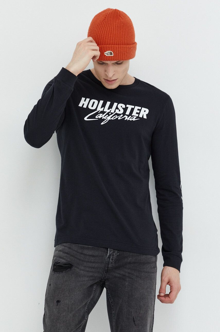 Hollister Co. pamut hosszúujjú fehér nyomott mintás - Pepit.hu