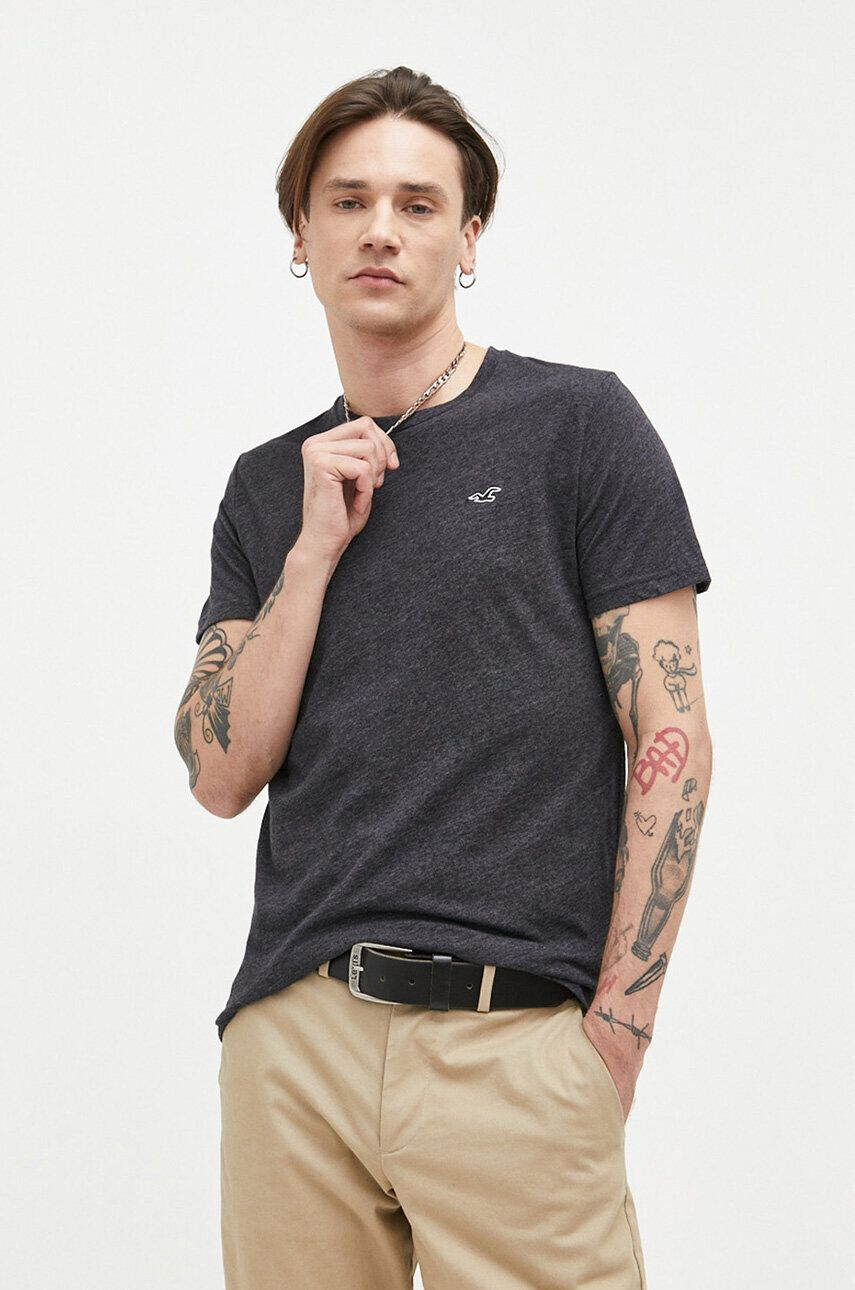 Hollister Co. t-shirt női fekete - Pepit.hu