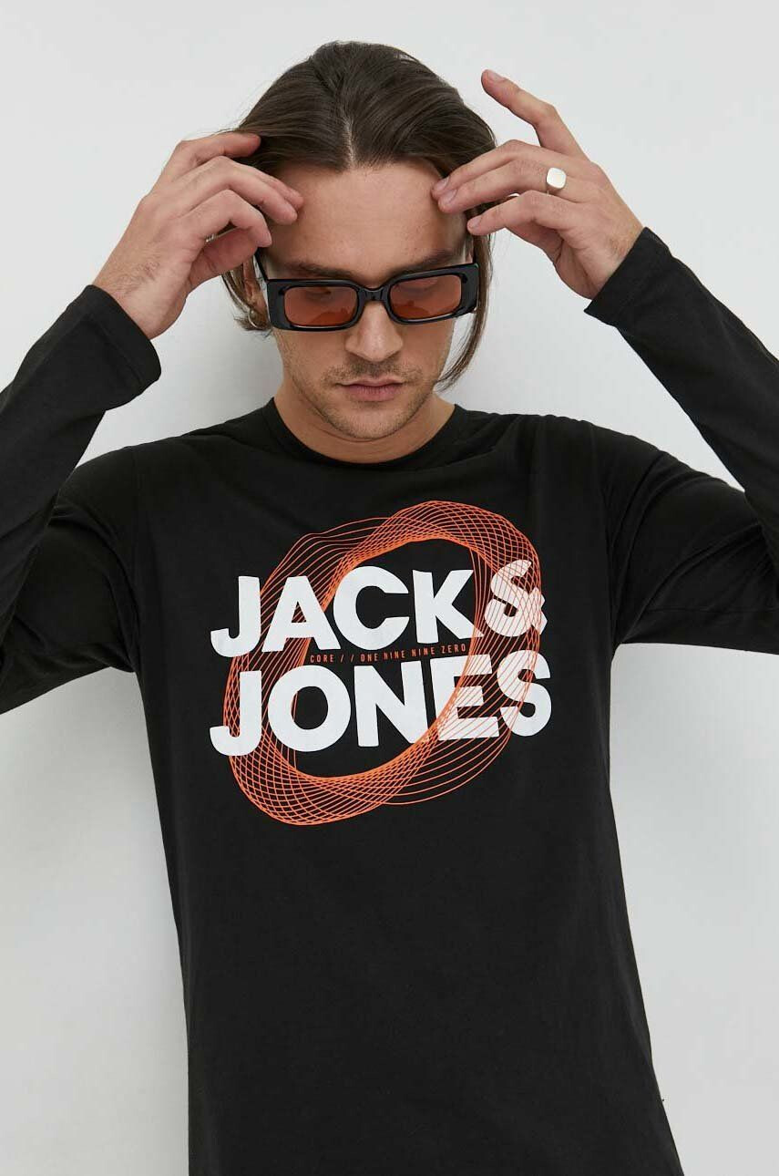 Jack & Jones pamut hosszúujjú JCOLUCA TEE LS CREW NECK FST - Pepit.hu