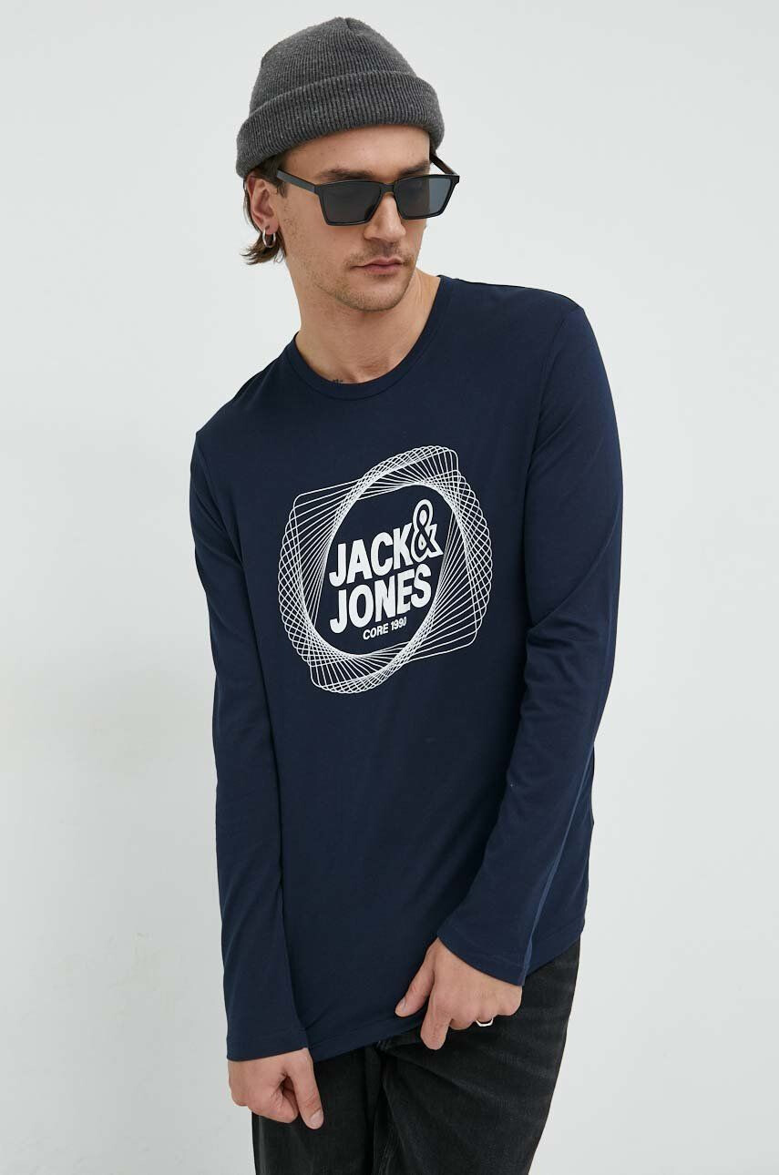 Jack & Jones pamut hosszúujjú JCOLUCA TEE LS CREW NECK FST - Pepit.hu