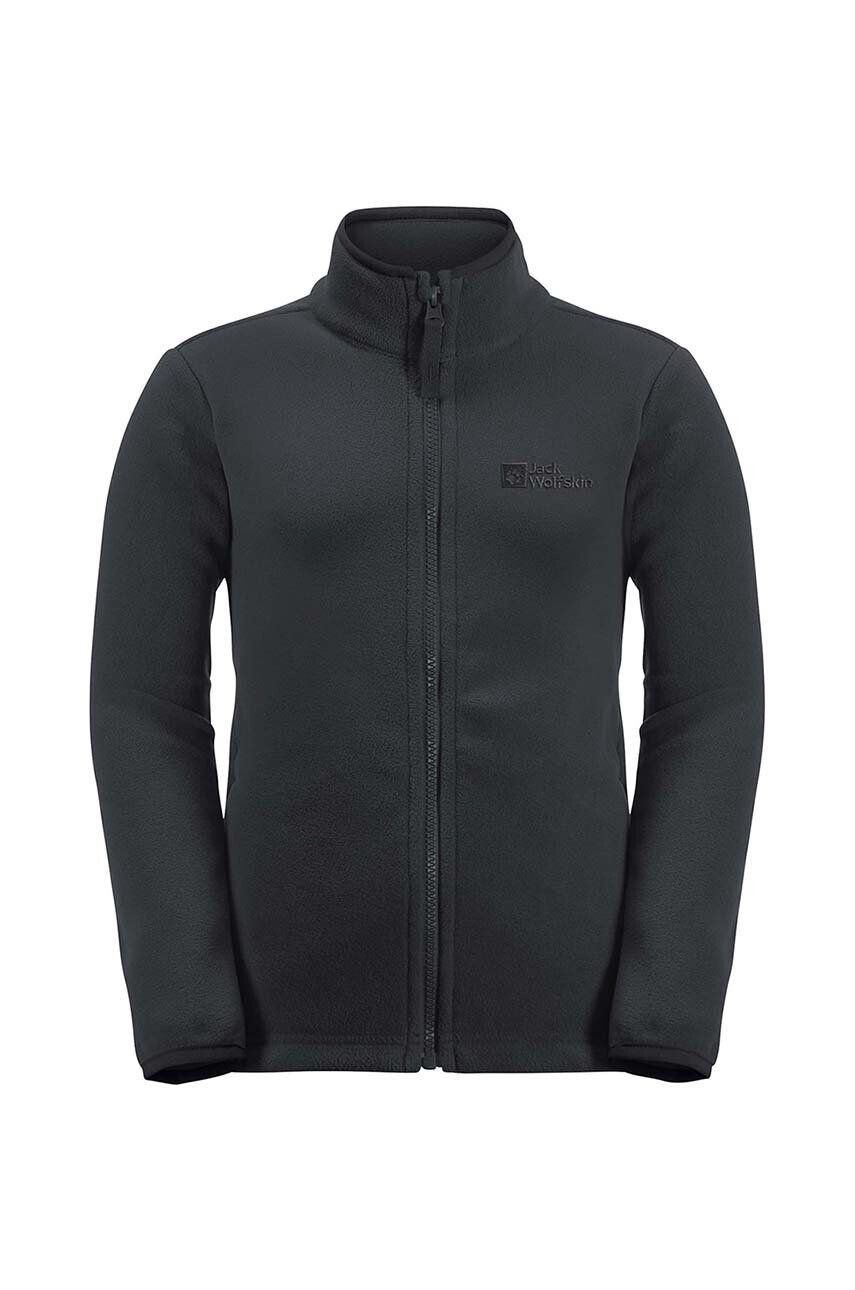 Jack Wolfskin gyerek felső TAUNUS JACKET K fekete sima - Pepit.hu