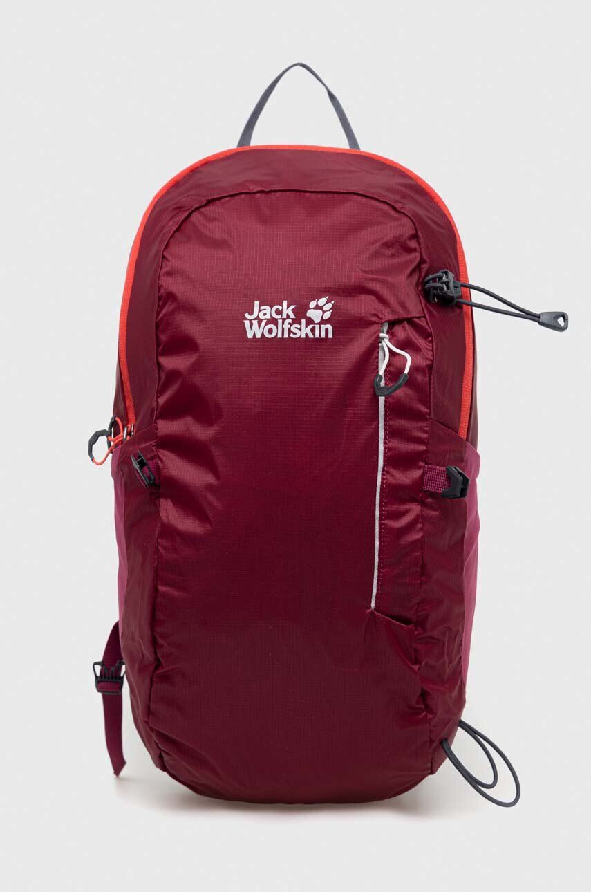 Jack Wolfskin hátizsák Athmos Shape 16 bordó nagy nyomott mintás - Pepit.hu