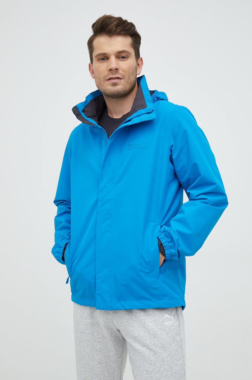 Jack Wolfskin szabadidős kabát Stormy Point zöld - Pepit.hu