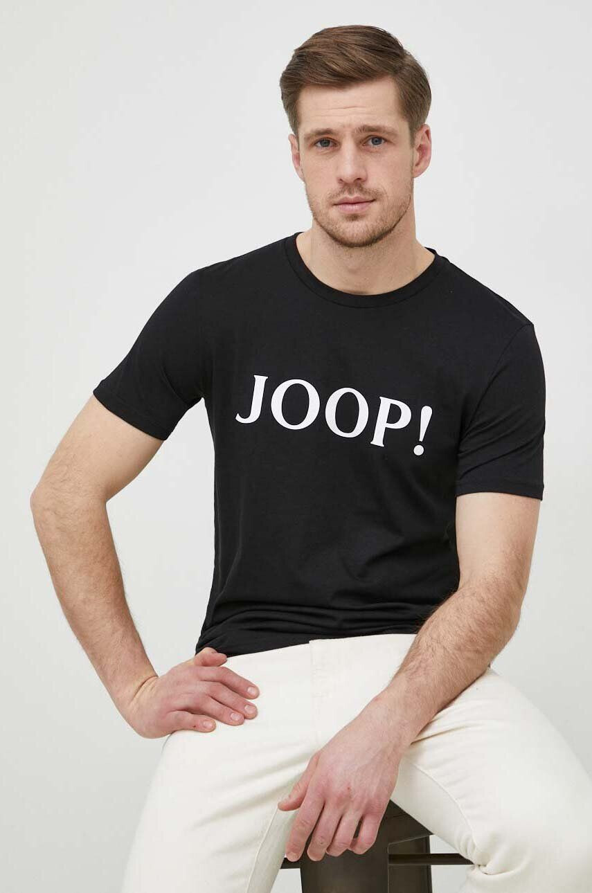 Joop! pamut póló fekete nyomott mintás - Pepit.hu