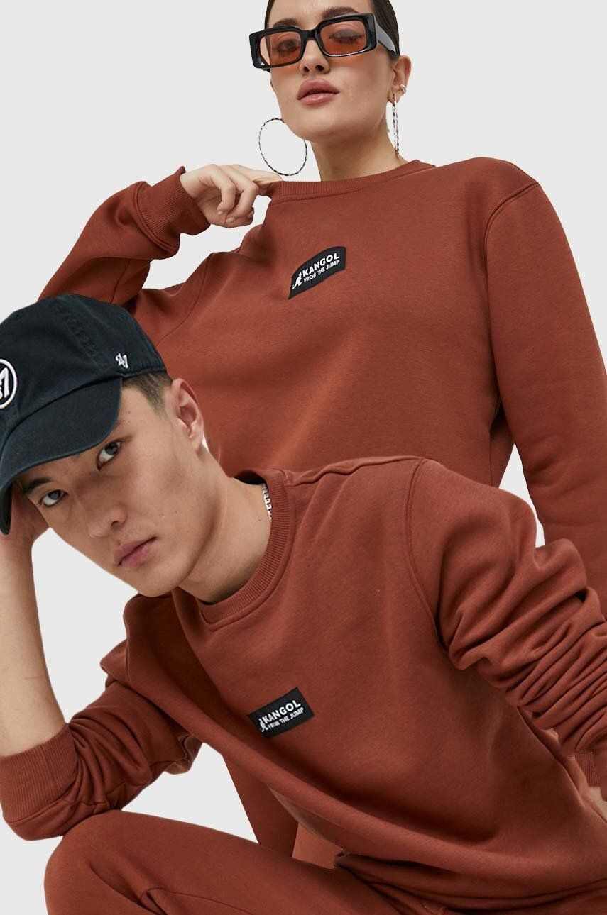 Kangol felső barna unisex nyomott mintás - Pepit.hu