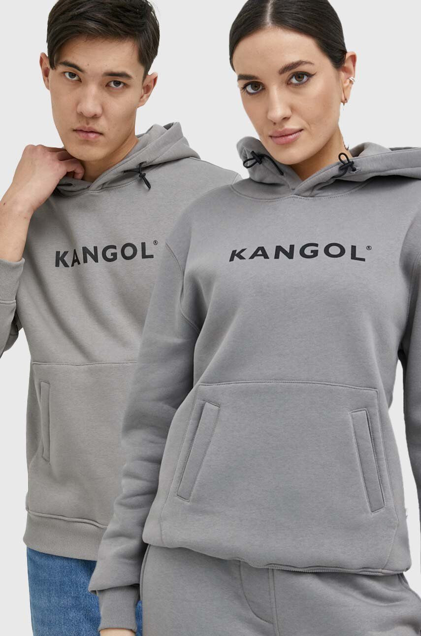 Kangol felső szürke unisex nyomott mintás kapucnis - Pepit.hu