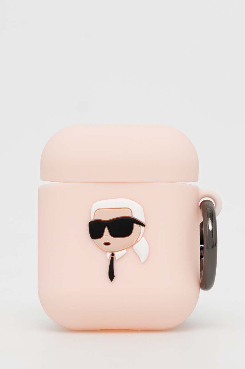 Karl Lagerfeld airpod tartó AirPods 1/2 cover rózsaszín - Pepit.hu