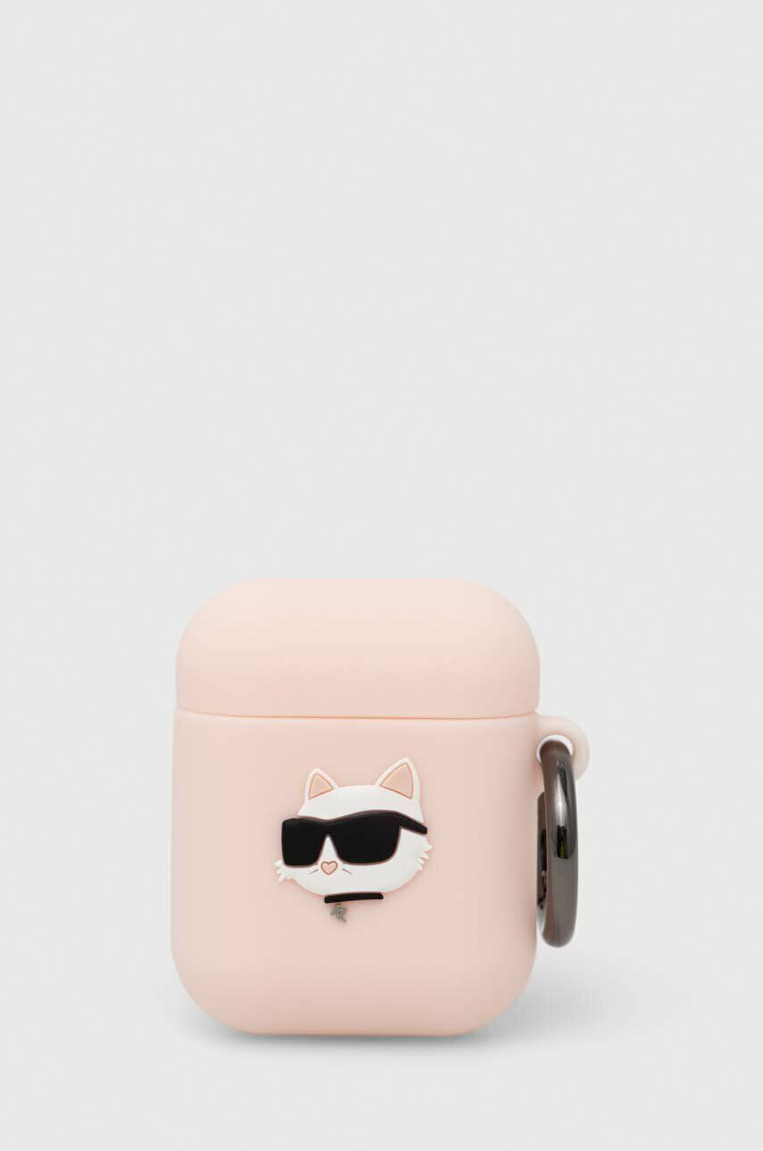 Karl Lagerfeld airpod tartó AirPods 1/2 cover rózsaszín - Pepit.hu