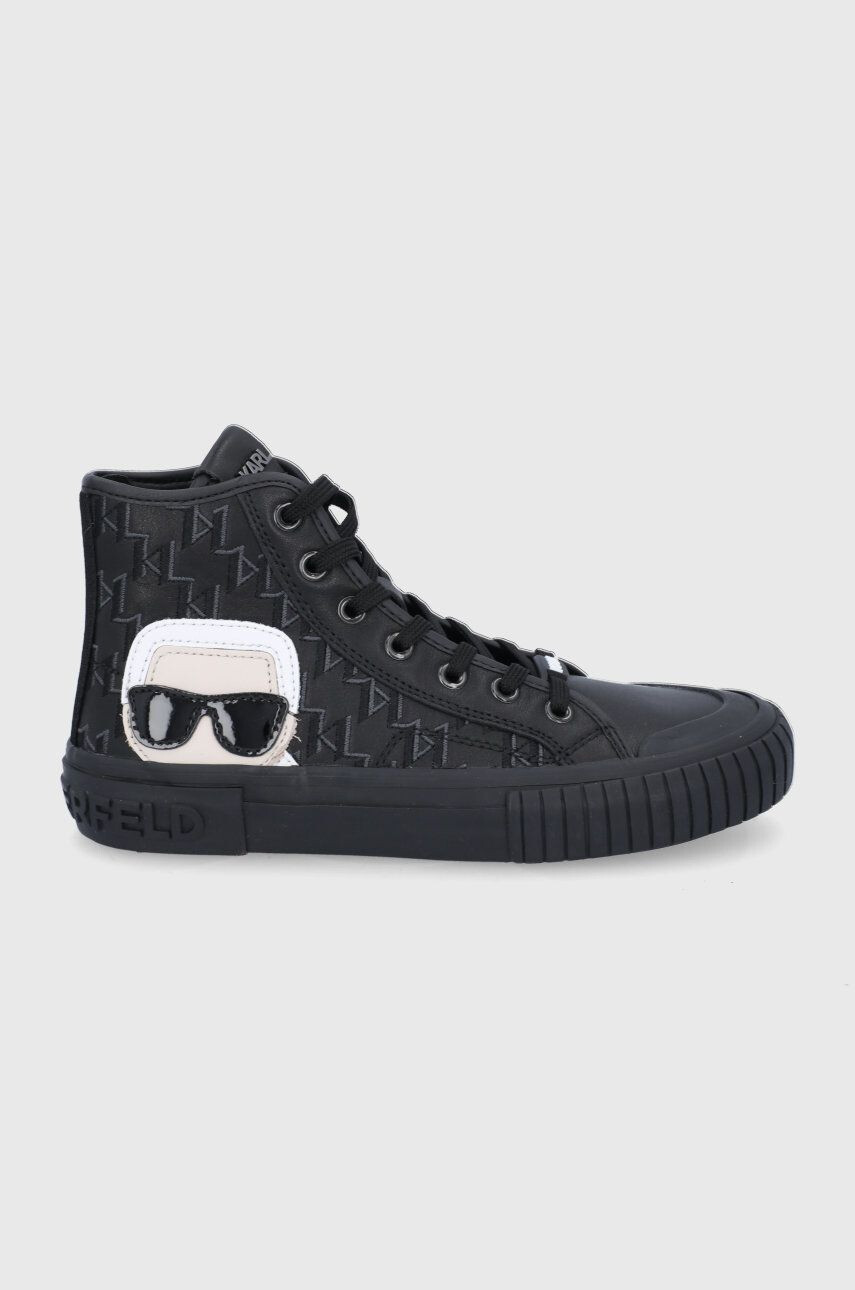 Karl Lagerfeld bőr sneaker fekete női - Pepit.hu