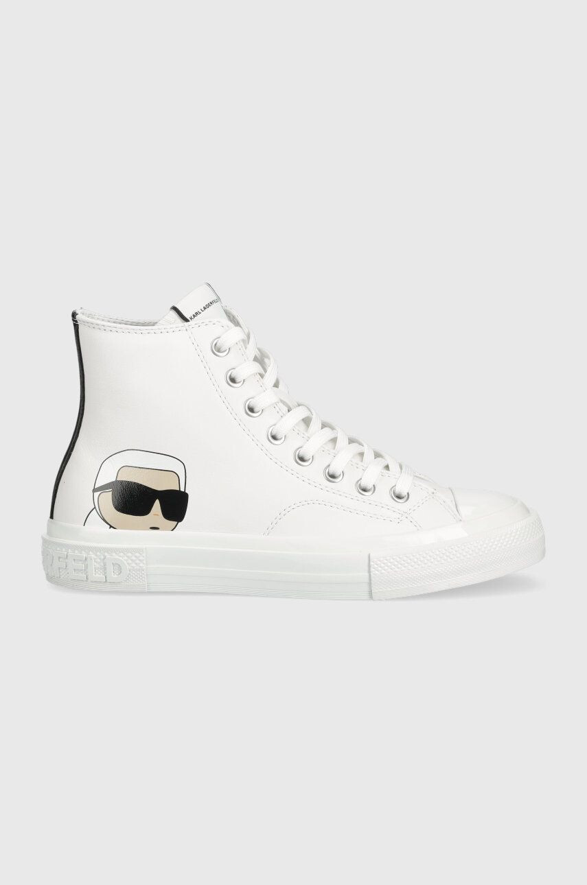 Karl Lagerfeld bőr sneaker KL60355N KAMPUS III fehér női - Pepit.hu