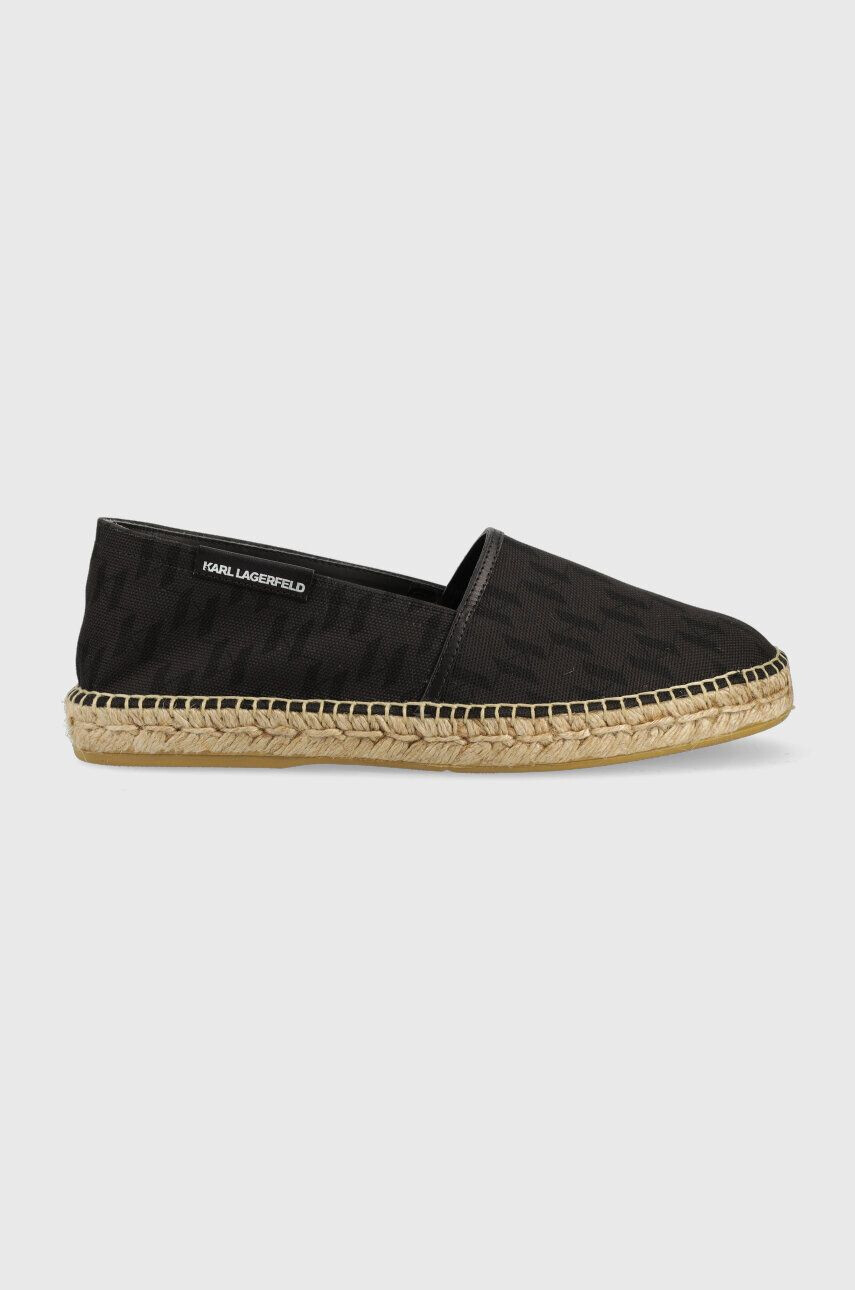 Karl Lagerfeld espadrilles KAMINO fekete KL70103 - Pepit.hu