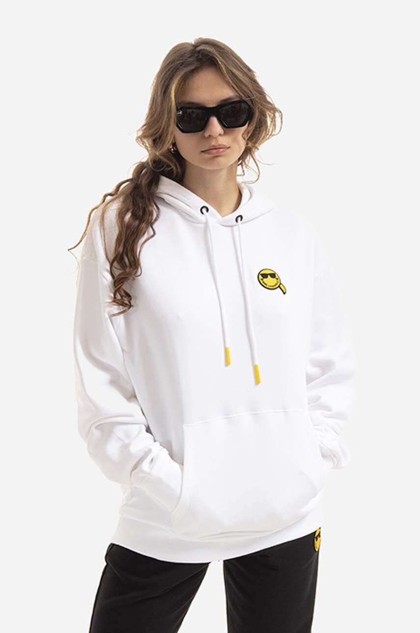 Karl Lagerfeld felső Unisex Smiley Hoodie fekete női nyomott mintás kapucnis - Pepit.hu