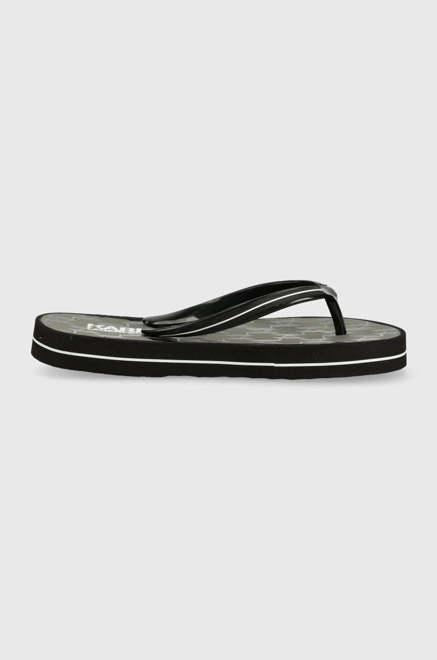 Karl Lagerfeld flip-flop KOSTA fekete női lapos talpú KL81013 - Pepit.hu