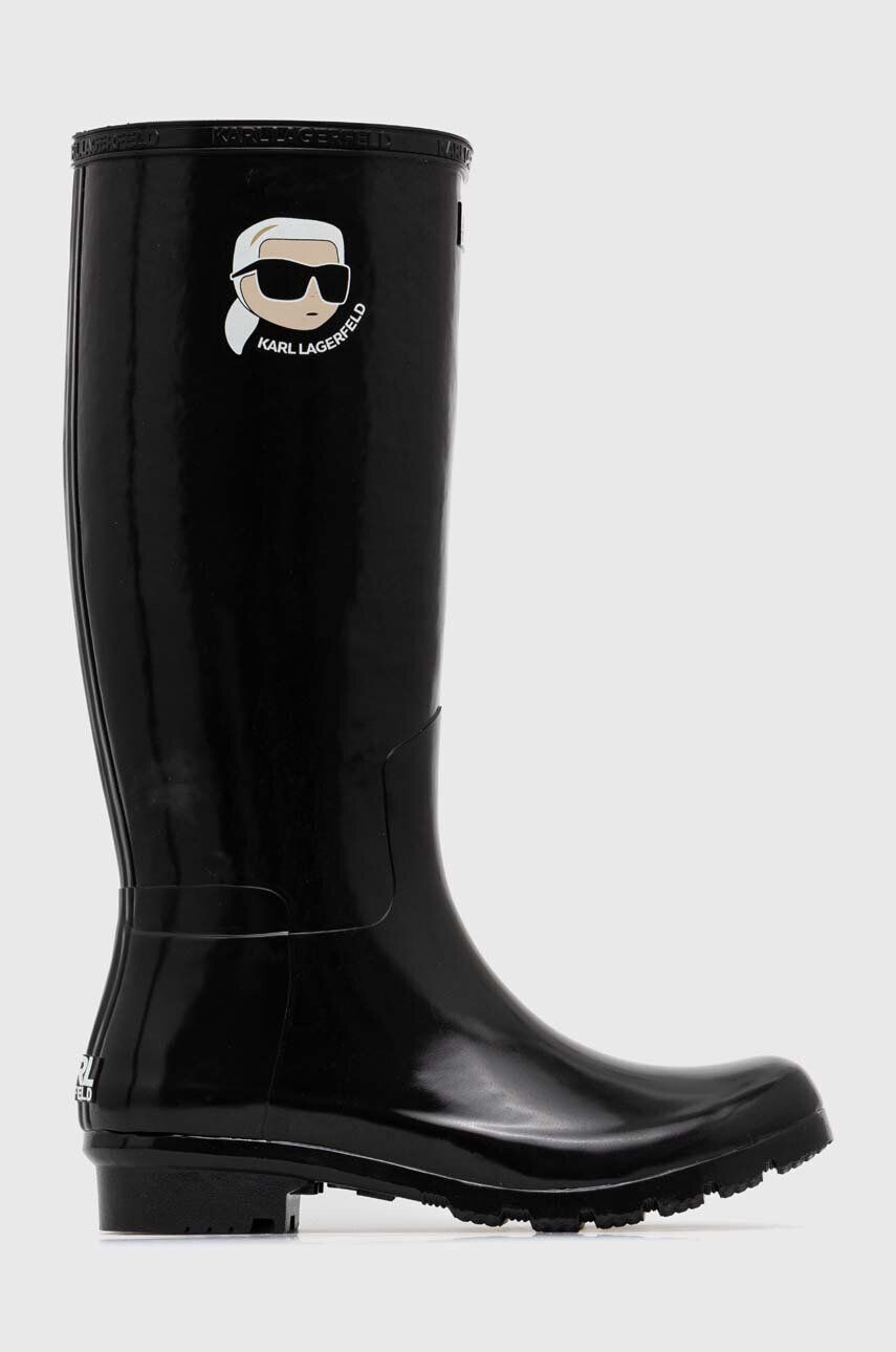 Karl Lagerfeld gumicsizma KALOSH NFT fekete női KL47090N - Pepit.hu