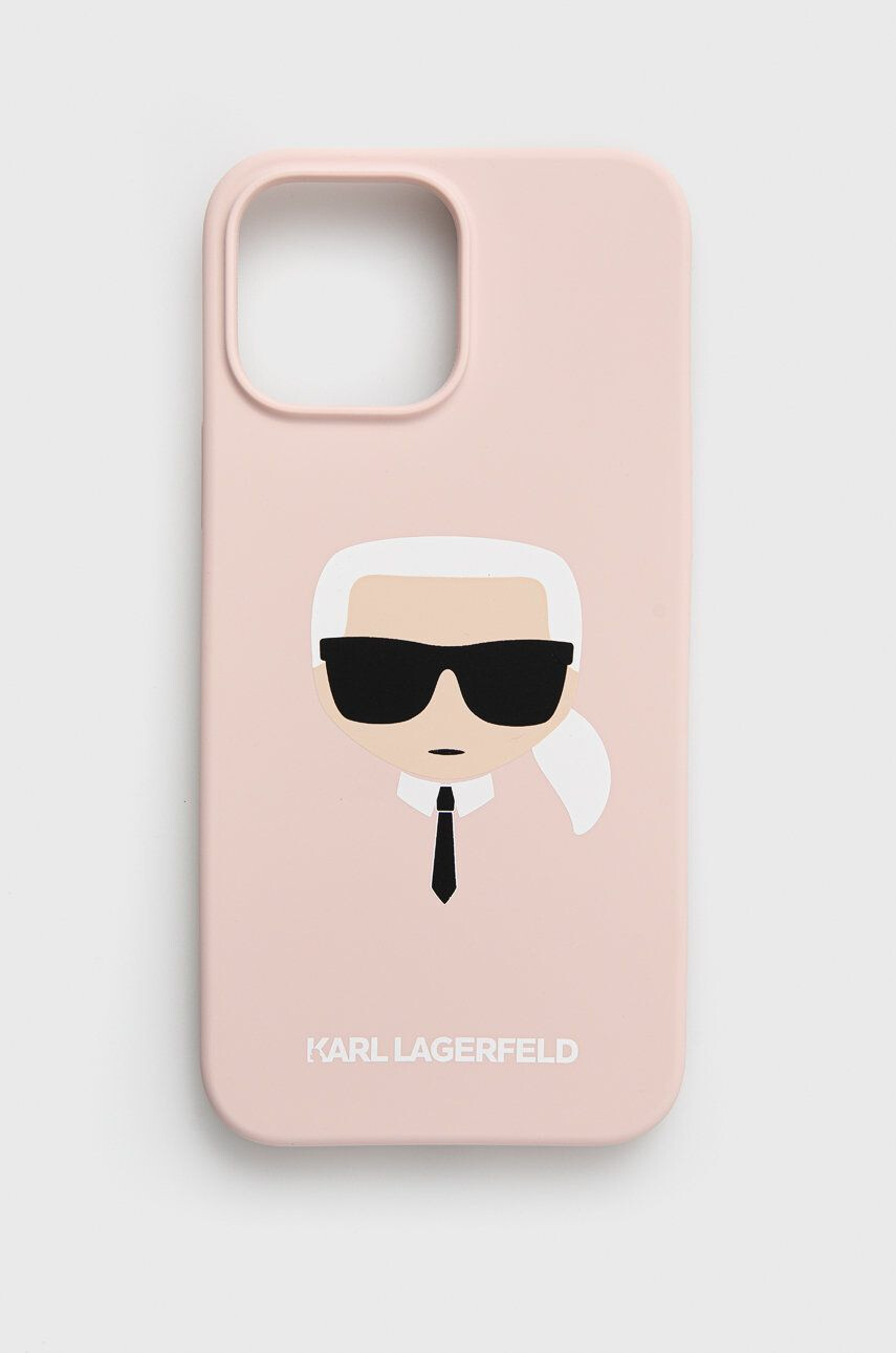 Karl Lagerfeld iPhone 13 Pro Max telefon tok rózsaszín - Pepit.hu