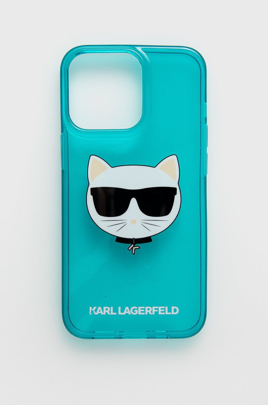 Karl Lagerfeld iPhone 13 Pro telefon tok türkiz - Pepit.hu