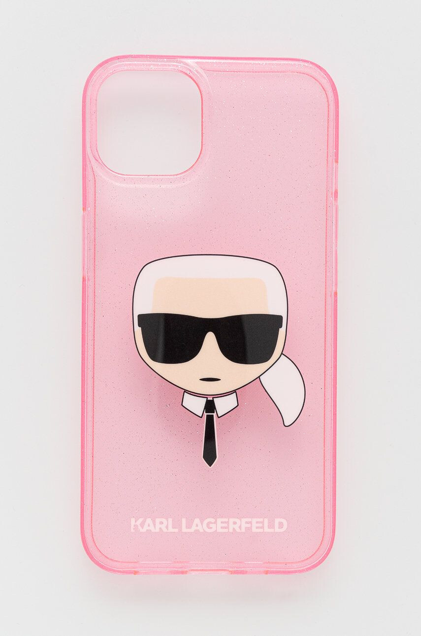 Karl Lagerfeld iPhone 13 telefon tok rózsaszín - Pepit.hu