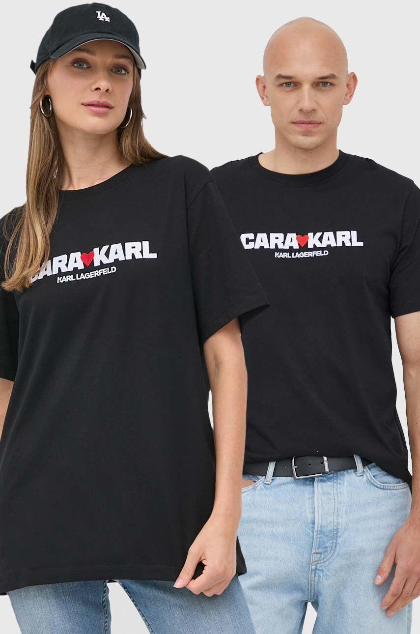 Karl Lagerfeld pamut póló x Cara Delevingne - Pepit.hu