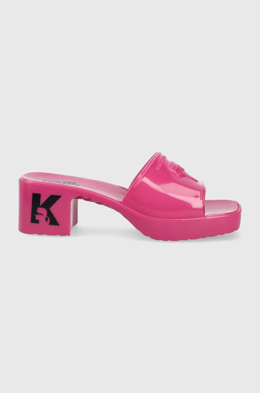 Karl Lagerfeld papucs Jelly Blok Heel - Pepit.hu