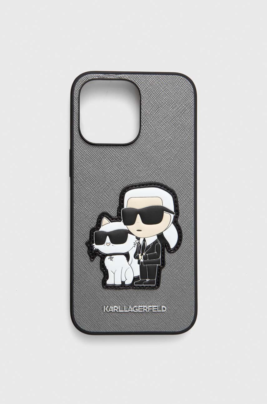 Karl Lagerfeld telefon tok iPhone 14 Pro Max 6.7" ezüst - Pepit.hu