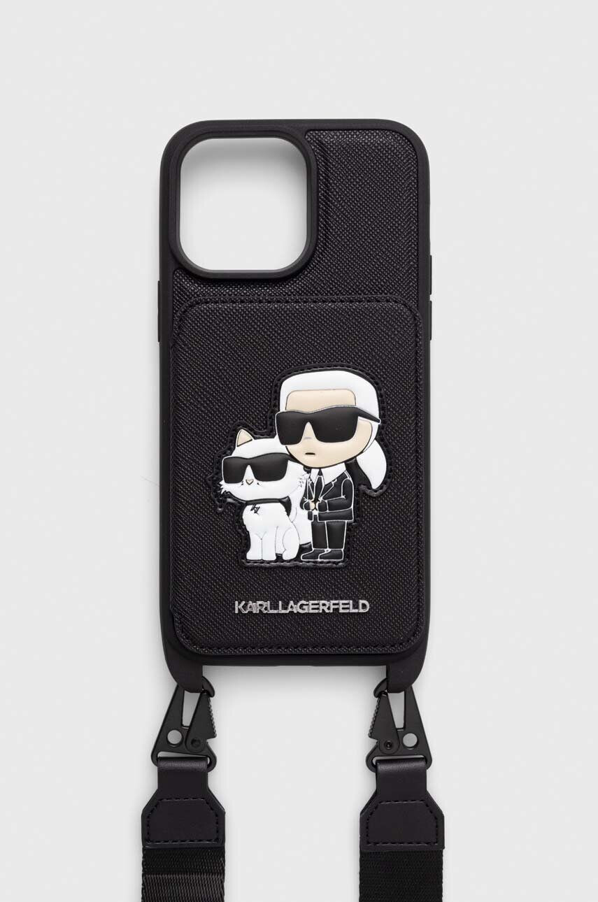 Karl Lagerfeld telefon tok iPhone 14 Pro Max 6.7" fekete - Pepit.hu