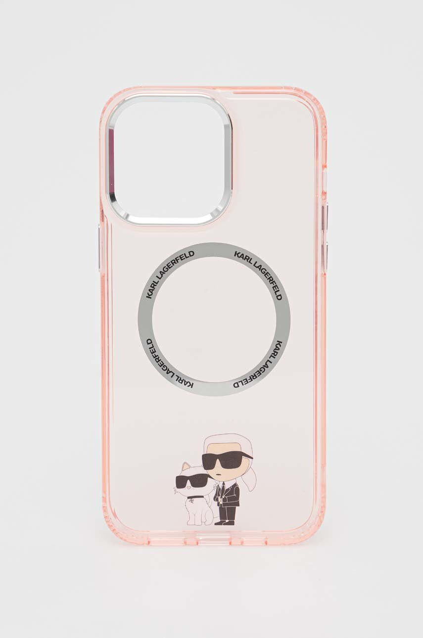 Karl Lagerfeld telefon tok Iphone 14 Pro Max 67" rózsaszín - Pepit.hu