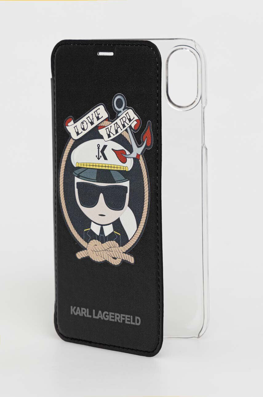 Karl Lagerfeld telefon tok iPhone X/Xs fekete - Pepit.hu