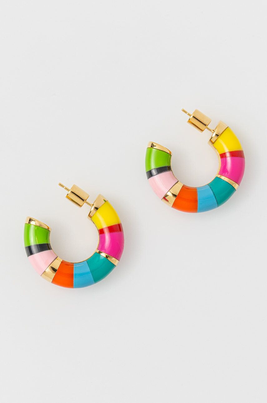 Kat Maconie fülbevaló Candy Cane Stud Medium Hoop Earrings - Pepit.hu