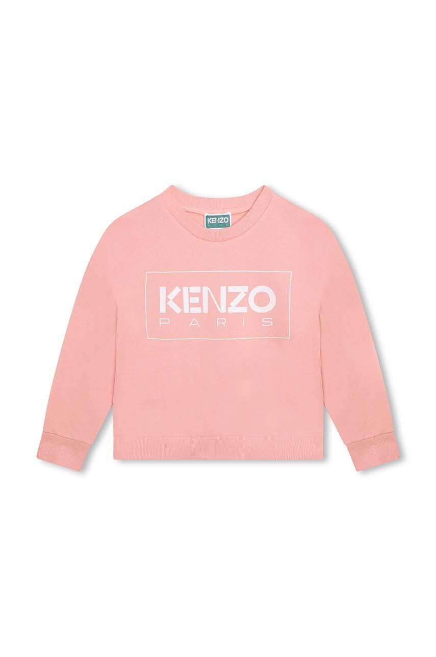 Kenzo kids gyerek felső narancssárga nyomott mintás kapucnis - Pepit.hu