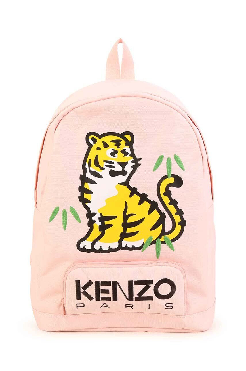 Kenzo kids gyerek hátizsák rózsaszín nagy nyomott mintás - Pepit.hu