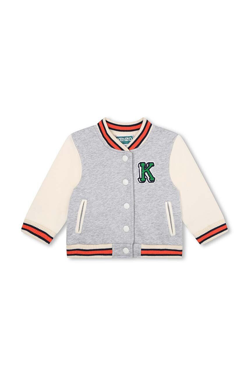 Kenzo kids gyerek kardigán szürke könnyű - Pepit.hu