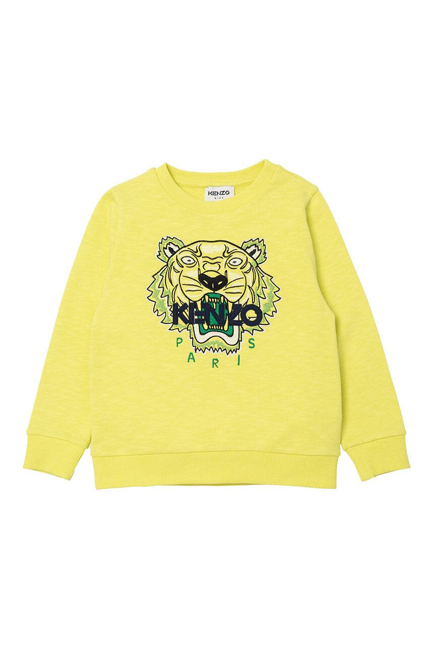 Kenzo kids gyerek melegítőfelső pamutból zöld nyomott mintás - Pepit.hu