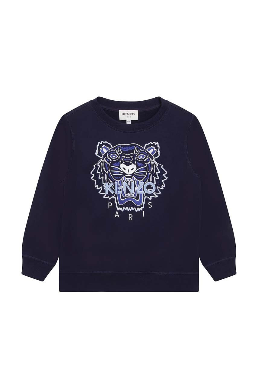 Kenzo kids gyerek melegítőfelső pamutból sötétkék nyomott mintás - Pepit.hu