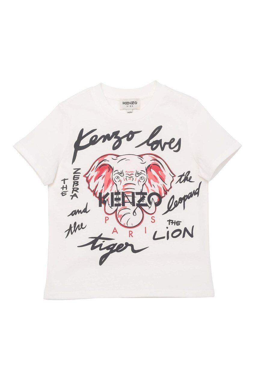 Kenzo kids gyerek pamut póló krémszínű - Pepit.hu