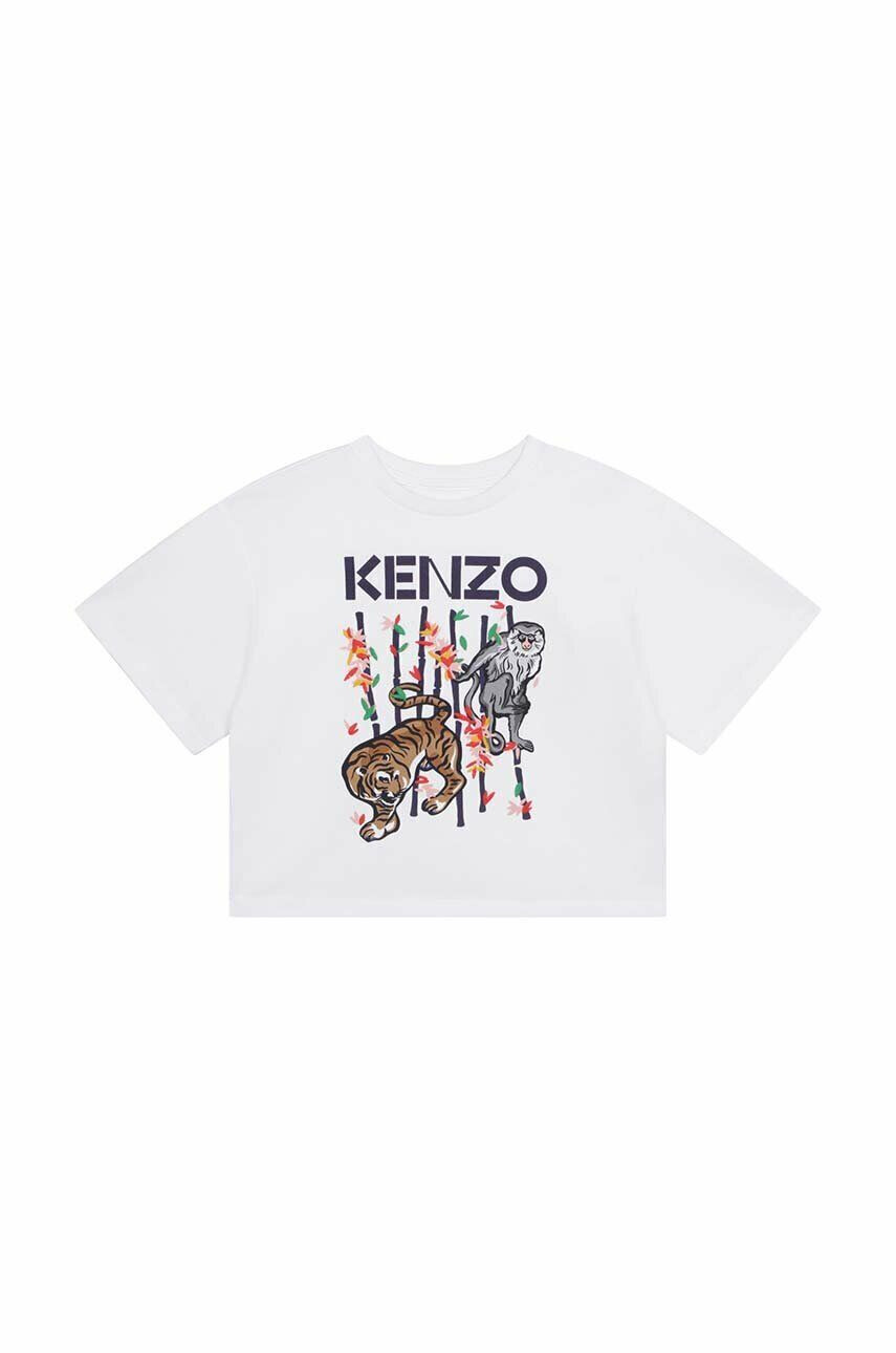 Kenzo kids gyerek pamut póló fehér - Pepit.hu