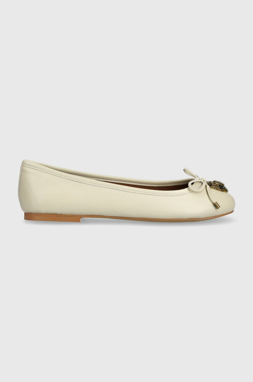 Kurt Geiger London bőr balerina cipő Eagle Ballerina bézs 9790641109 - Pepit.hu