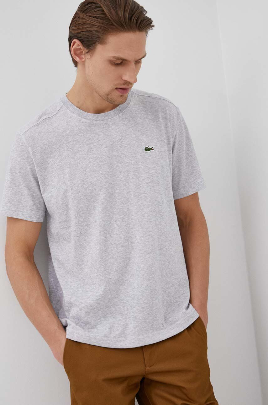 Lacoste t-shirt szürke férfi sima - Pepit.hu