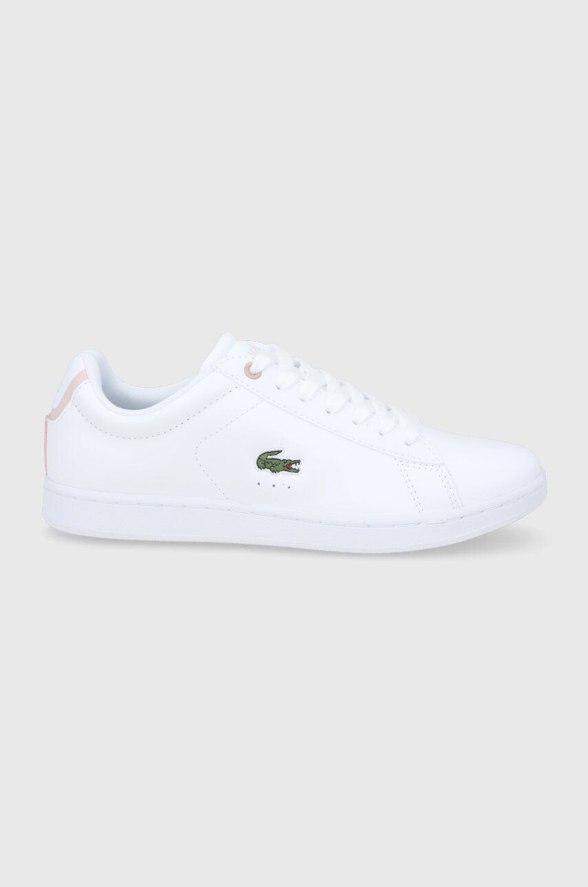 Lacoste bőr cipő Carnaby Evo fehér lapos talpú - Pepit.hu