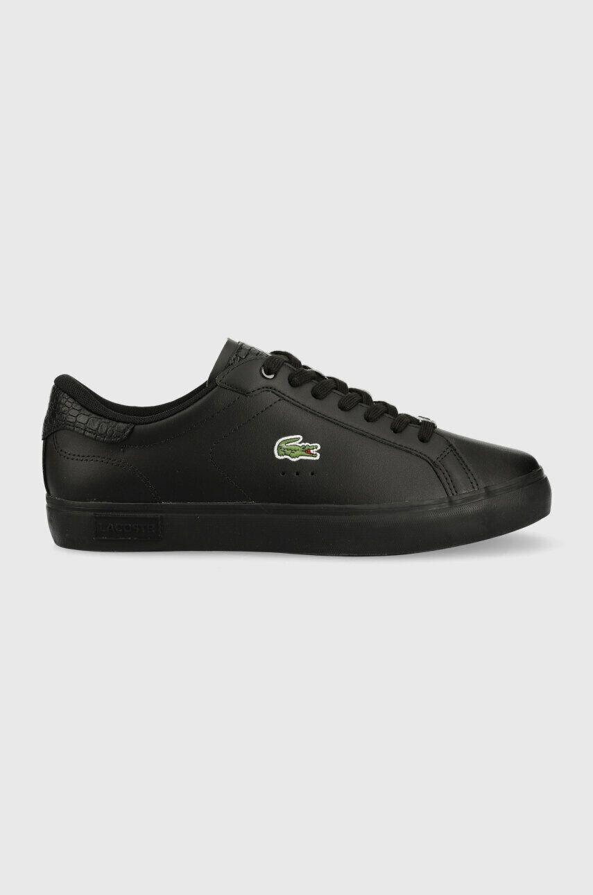 Lacoste bőr sportcipő POWERCOURT fekete 41SMA0030 - Pepit.hu