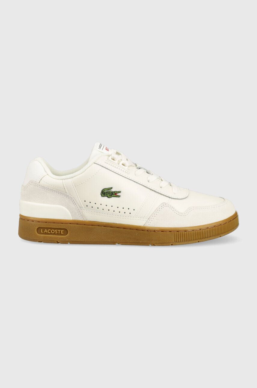 Lacoste bőr sportcipő x Netflix T-Clip Leather Trainers bézs 45SMA0134 - Pepit.hu