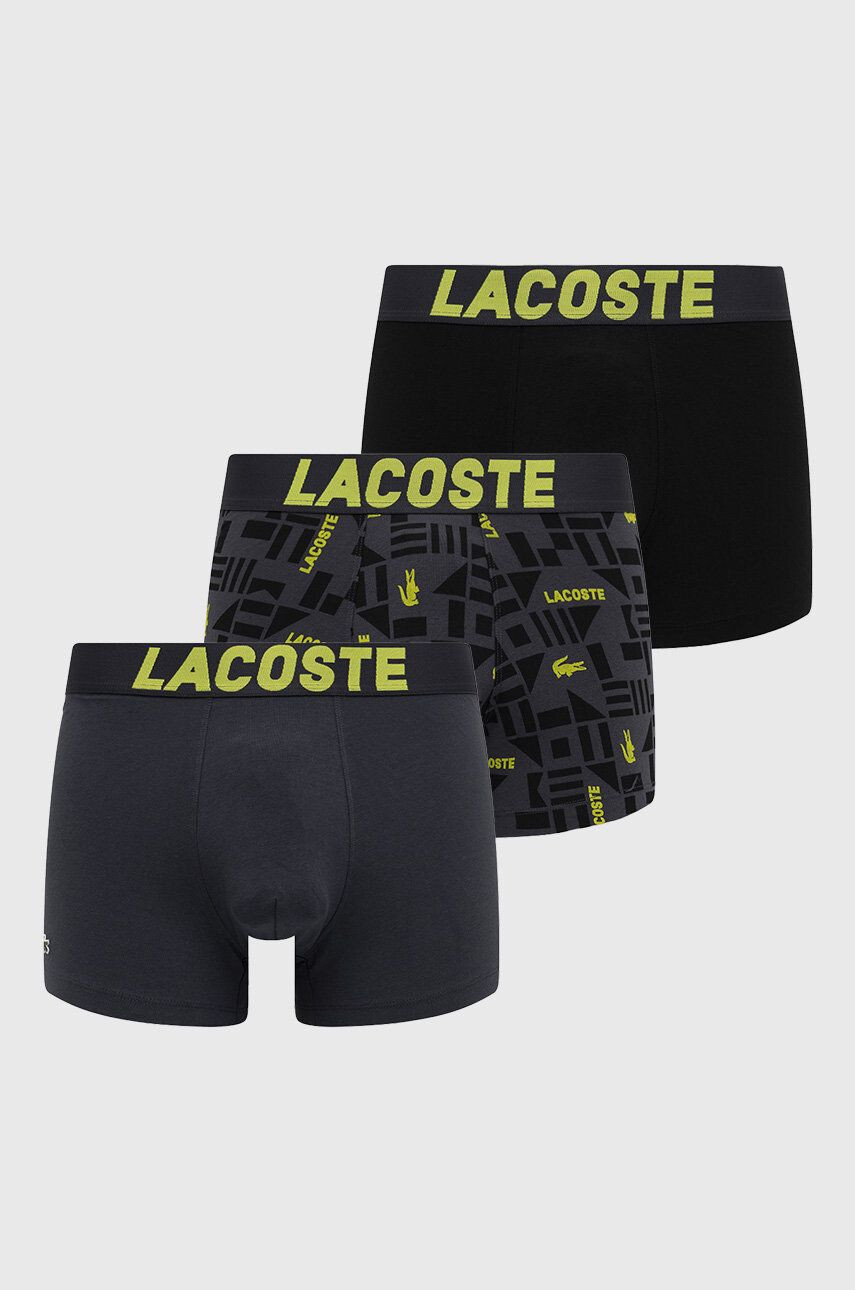 Lacoste boxeralsó (3 db) szürke férfi - Pepit.hu