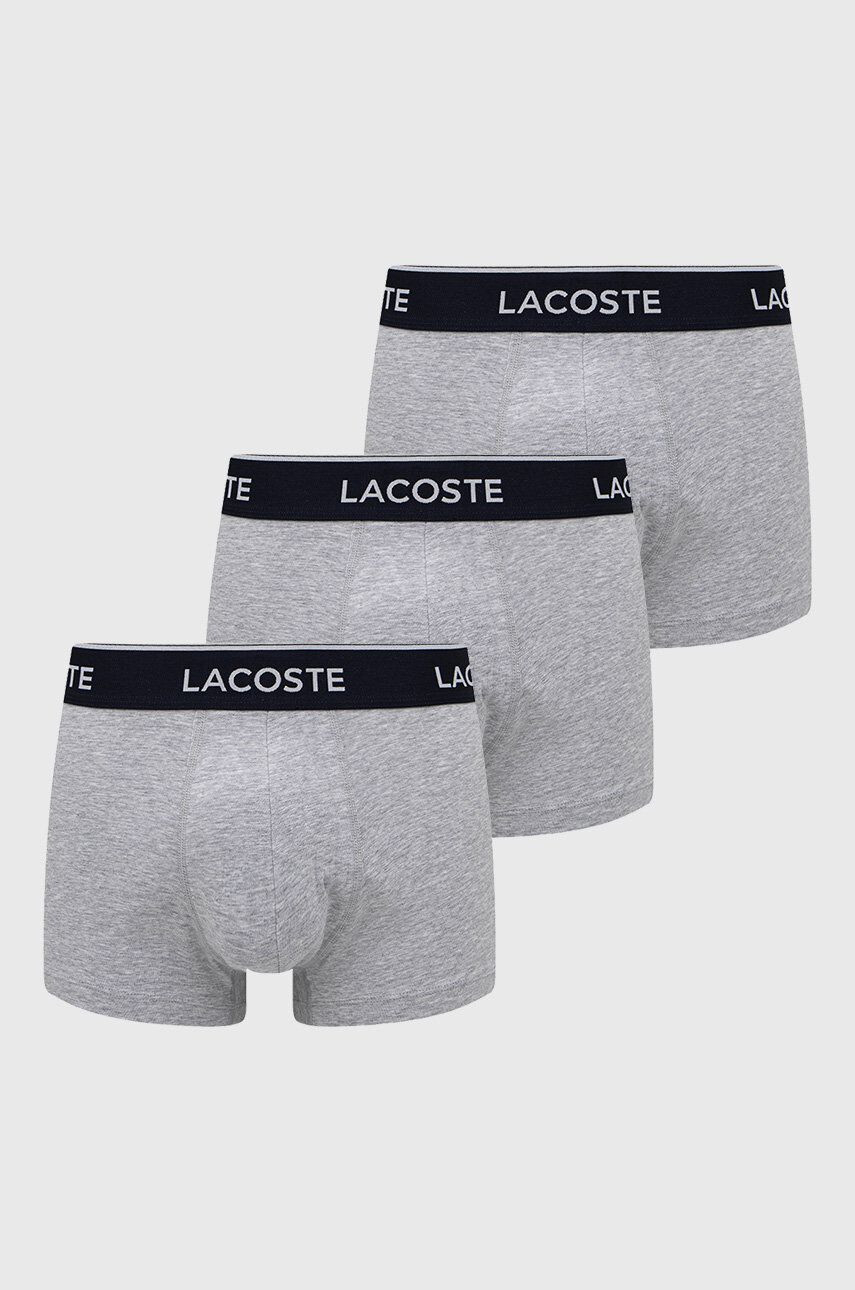 Lacoste boxeralsó (3 db) szürke férfi - Pepit.hu