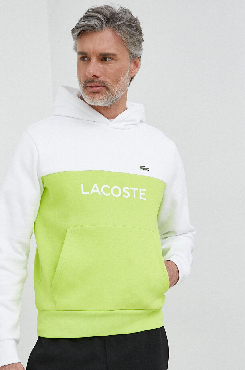 Lacoste felső fehér férfi mintás kapucnis - Pepit.hu