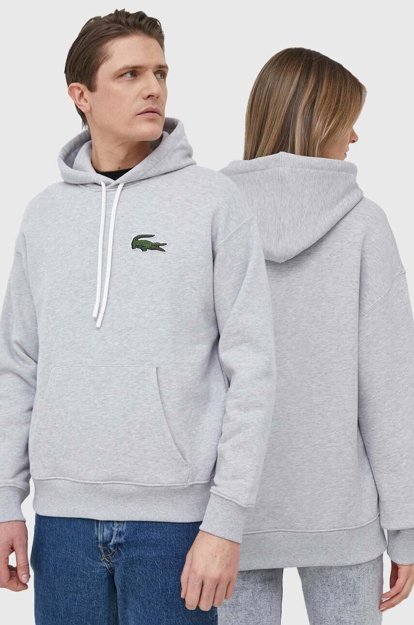 Lacoste pamut melegítőfelső szürke férfi melange - Pepit.hu