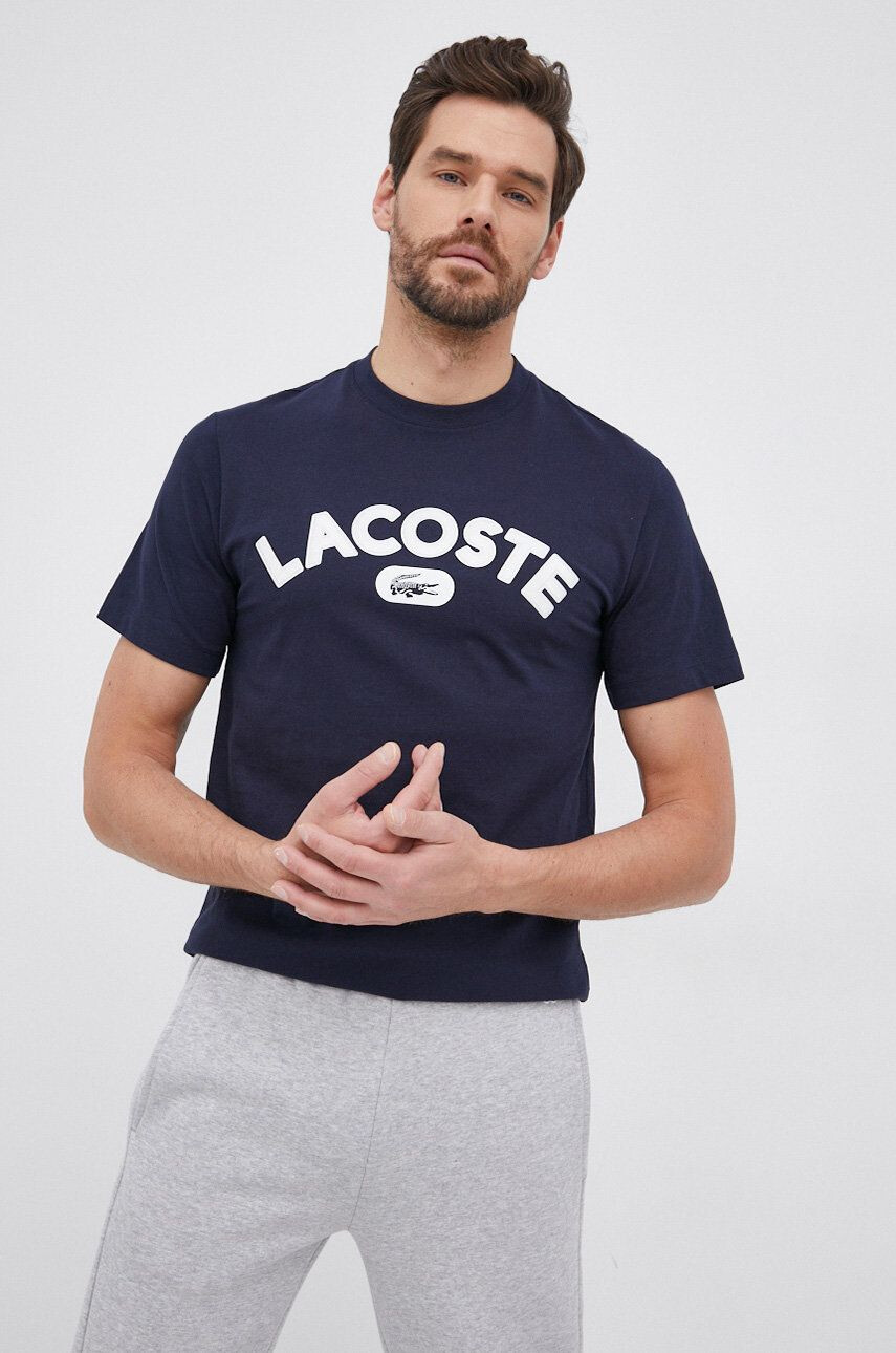 Lacoste pamut póló türkiz sima - Pepit.hu