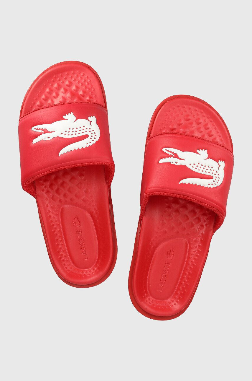 Lacoste papucs Croco Dualiste piros férfi - Pepit.hu