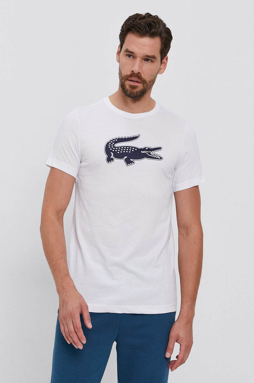 Lacoste t-shirt fehér nyomott mintás - Pepit.hu